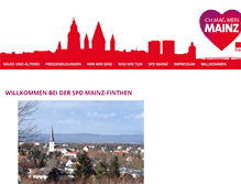 Tablet Screenshot of finthen.spd-mainz.de